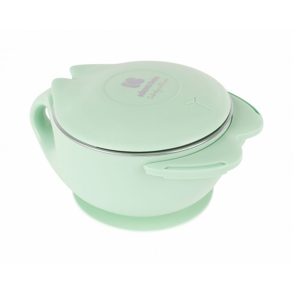  Kikka Boo Ανοξείδωτο Μπολ Φαγητού 400ml Cat Mint (31302040113)