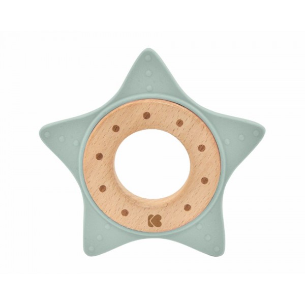 Kikka Boo Μασητικό Σιλικόνης και Ξύλο Star Mint (31303020059) Kikka Boo Μασητικό Σιλικόνης και Ξύλο Star Mint (31303020059)