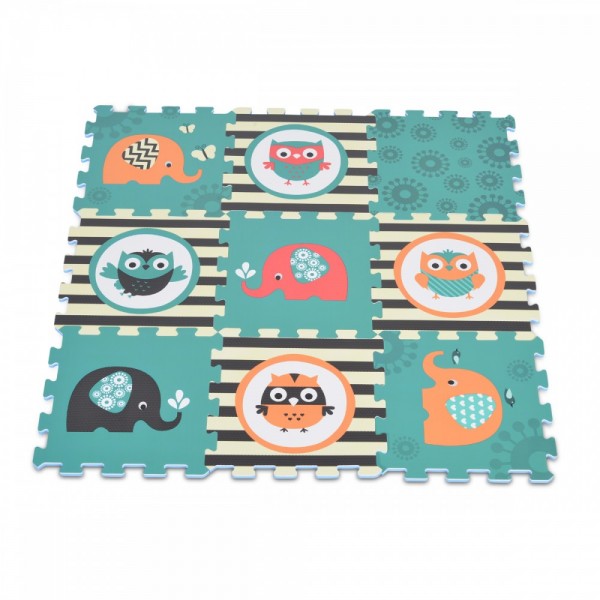 Moni Μαλακό Χαλάκι Παζλ 9 τμχ Elephant & Owl 3064 (3800146221195) Moni Μαλακό Χαλάκι Παζλ 9 τμχ Elephant & Owl 3064 (3800146221195)