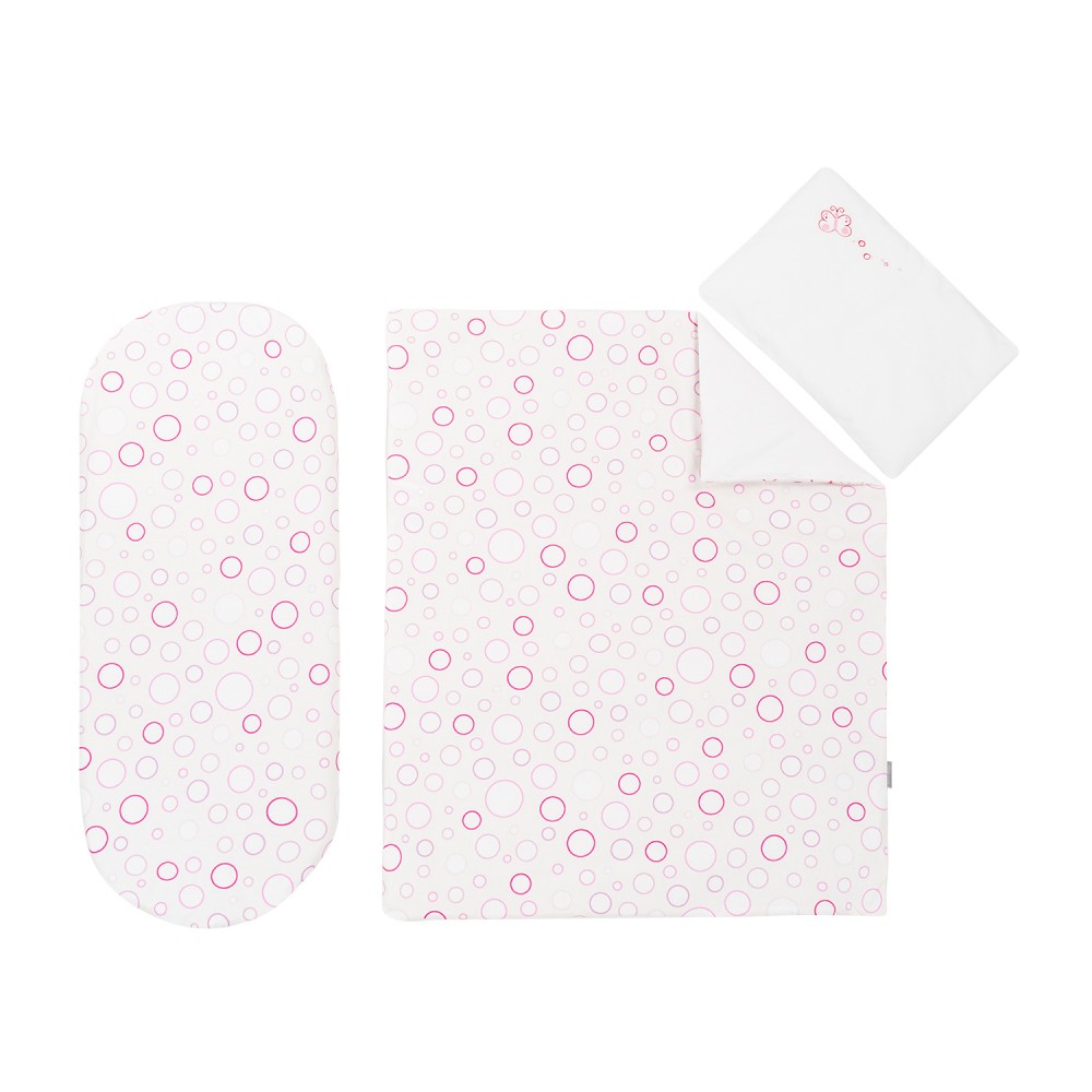 Kikka Boo Σετ Προίκας Μωρού 6 τεμ. για port bebe  Pink Circles ( 41101060093)