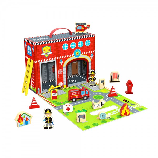 Tooky Toys Πυροσβεστικός Σταθμός TY203 (6970090048111)