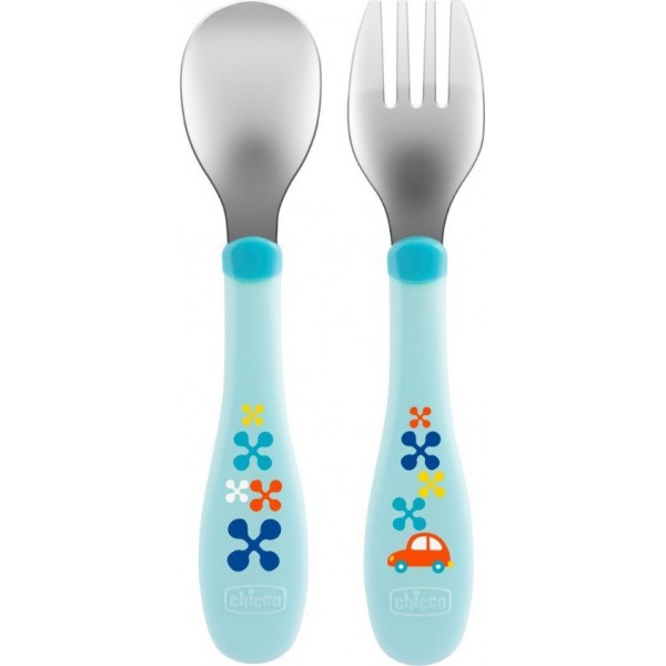 Chicco Βρεφικό Σετ με Πιρούνι από Μέταλλο Σιελ για 18+ μηνών 2τμχ (F05-16102-20) Chicco Βρεφικό Σετ με Πιρούνι από Μέταλλο Σιελ για 18+ μηνών 2τμχ (F05-16102-20)