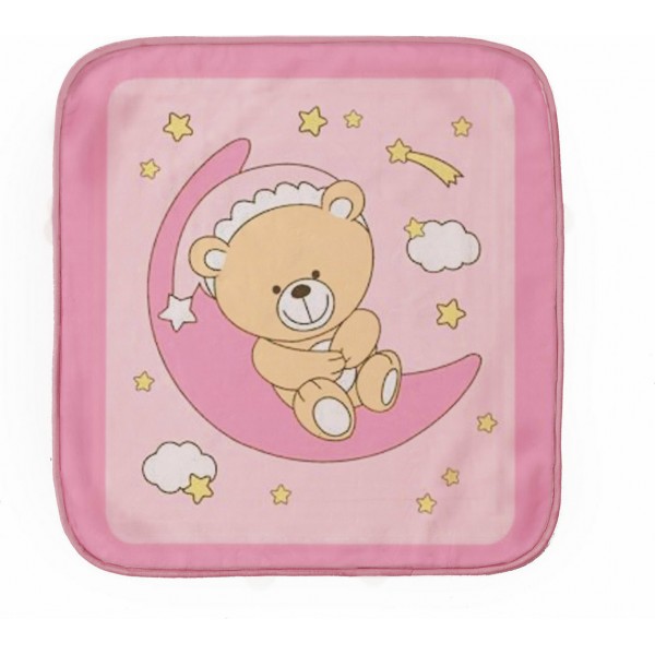 Palamaiki Κουβέρτα Αγκαλιάς & Λίκνου Mini Velour Collection Βελουτέ  80x90cm Pink (MV0013)