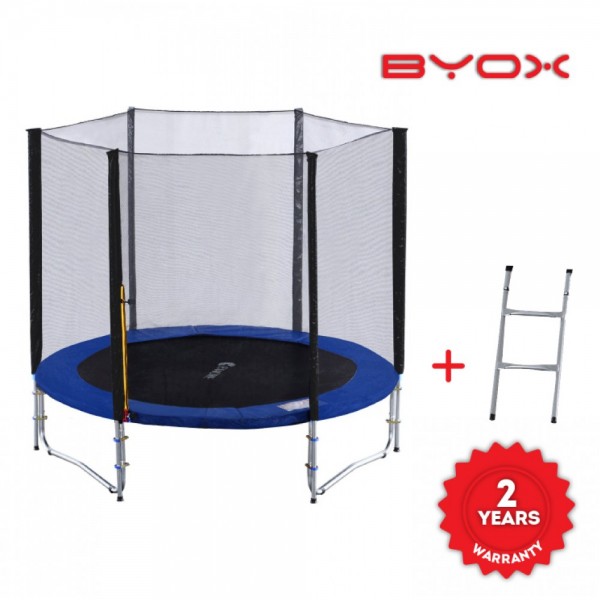 Byox Τραμπολίνο με Δίχτυ και Σκάλα Trampoline 8FT 244cm (3800146253691) Byox Τραμπολίνο με Δίχτυ και Σκάλα Trampoline 8FT 244cm (3800146253691)
