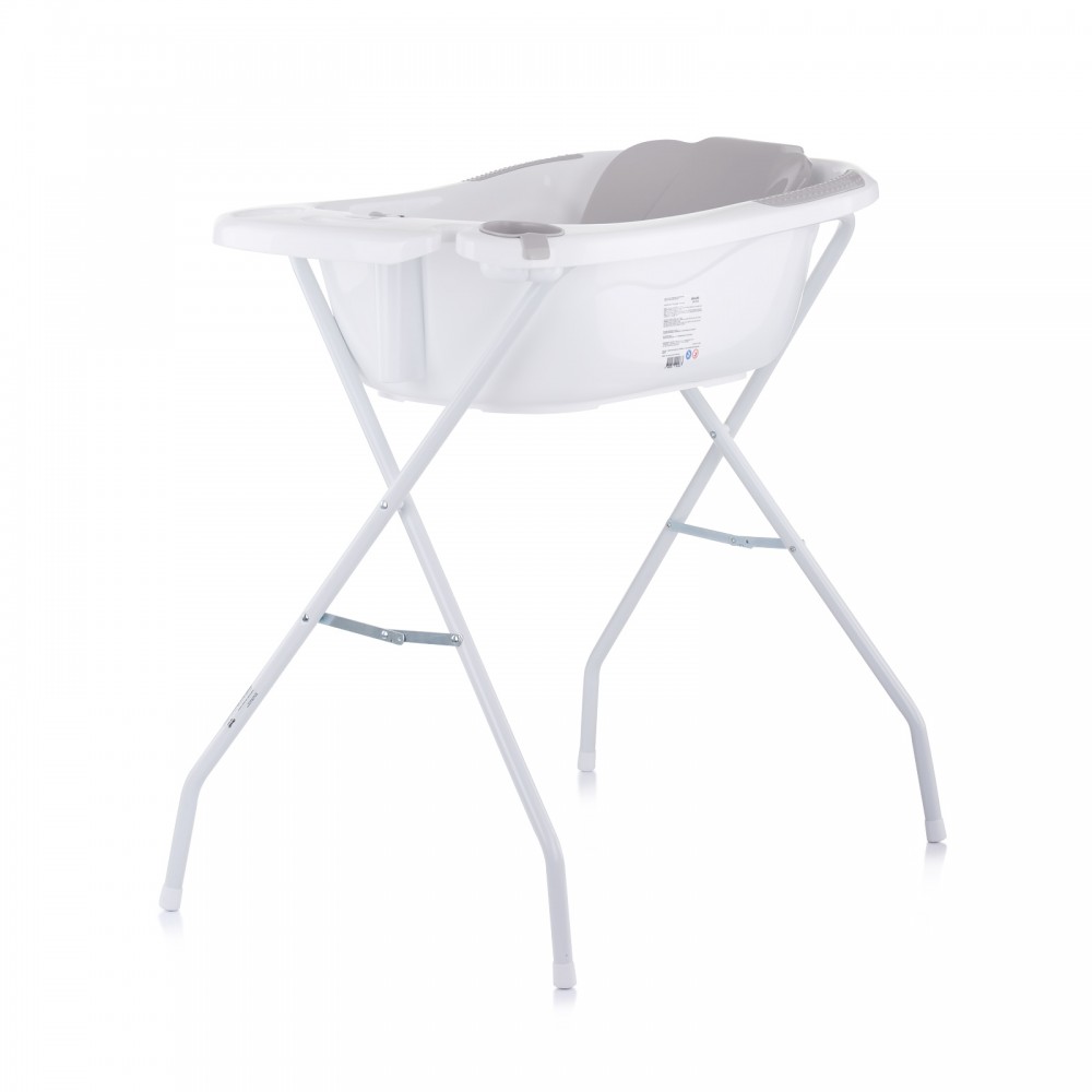 Chipolino Μπανιέρα Μωρού 87cm Vela με Βάση & Θερμόμετρο Grey (VKVE00213GY)