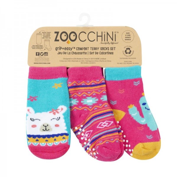 Grip & Easy Καλτσάκια Λίνα το Λάμα (ZOO11812) Grip & Easy Καλτσάκια Λίνα το Λάμα (ZOO11812)