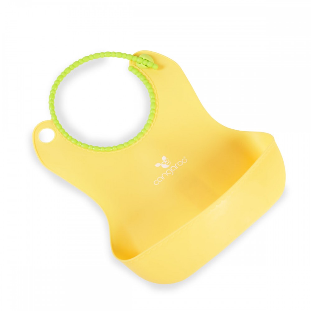 Cangaroo Σαλιάρα από Σιλικόνη Am Am Yellow (65199-2)