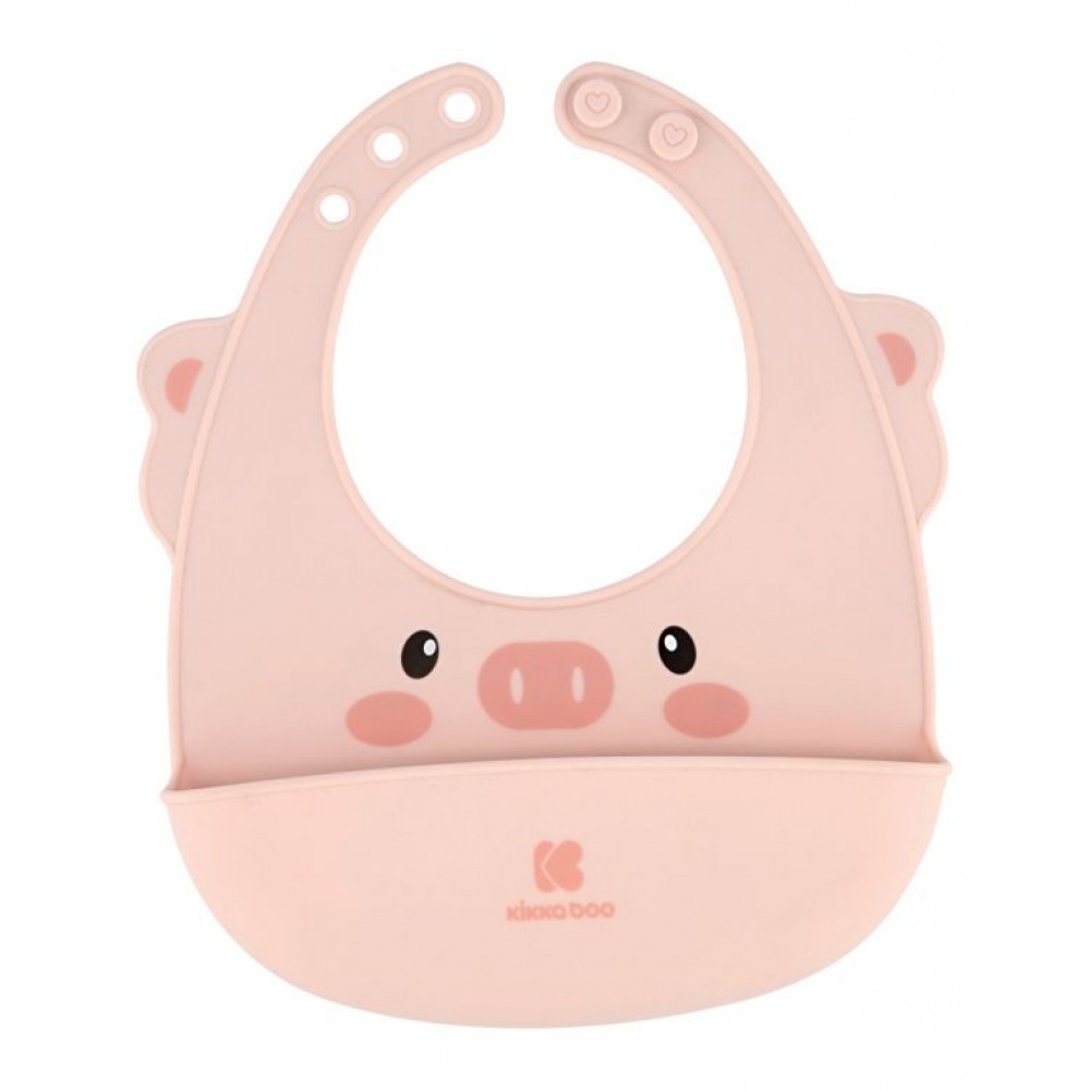 Kikkaboo Σαλιάρα από Σιλικόνη Pink (31303030009) Kikkaboo Σαλιάρα από Σιλικόνη Pink (31303030009)