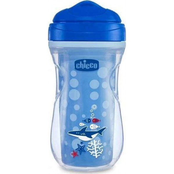 Chicco Εκπαιδευτικό Κύπελλο Active Blue Shark  14m+ 266mL (F04-06981-20) Chicco Εκπαιδευτικό Κύπελλο Active Blue Shark  14m+ 266mL (F04-06981-20)
