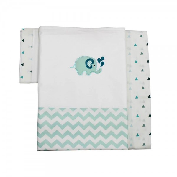 Bebe Stars Σεντόνια 3 Τεμαχίων με Κέντημα Elephant (3051) Bebe Stars Σεντόνια 3 Τεμαχίων με Κέντημα Elephant (3051)