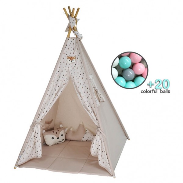 Bebestars Παιδική σκηνή Fox με μπάλες (302-182) Bebestars Παιδική σκηνή Fox με μπάλες (302-182)