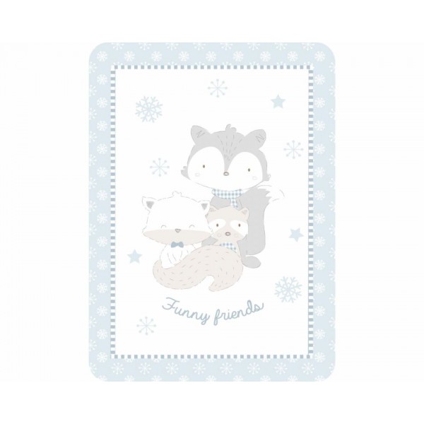 Kikka Boo Κουβέρτα Αγκαλιάς Fleece 110x140 cm Funny Friends Blue (31103020088) Kikka Boo Κουβέρτα Αγκαλιάς Fleece 110x140 cm Funny Friends Blue (31103020088)