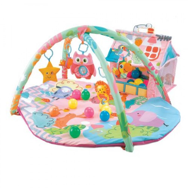 Cangaroo Γυμναστήριο Play Mat Happy Farm pink  (3800146265328) Cangaroo Γυμναστήριο Play Mat Happy Farm pink  (3800146265328)