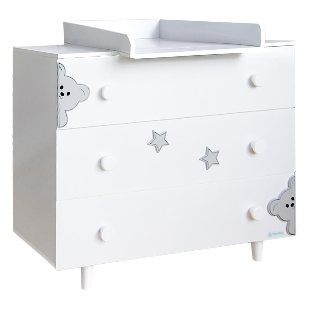 Bebe Stars Συρταριέρα-Aλλαξιέρα Life White (453-12) Bebe Stars Συρταριέρα-Aλλαξιέρα Life White (453-12)