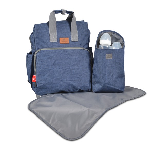 Cangaroo Τσάντα Μαμάς Lydia Denim (3800146265656)  Cangaroo Τσάντα Μαμάς Lydia Denim (3800146265656)