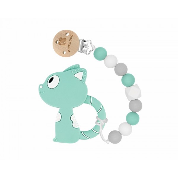 Kikkaboo Κλιπ Πιπίλας με Μασητικό Mint Cat (31303010038) Kikkaboo Κλιπ Πιπίλας με Μασητικό Mint Cat (31303010038)