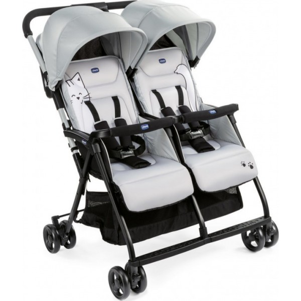 Chicco Καρότσι Διδύμων OHlala Silver Cat (O06-79279-06)