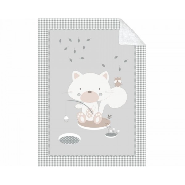 Kikka Boo Κουβέρτα Κούνιας Βελουτέ 110x140 cm Polar Fisher Grey (31103020095) Kikka Boo Κουβέρτα Κούνιας Βελουτέ 110x140 cm Polar Fisher Grey (31103020095)