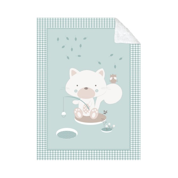 Kikka Boo Κουβέρτα Κούνιας Βελουτέ 110x140 cm Polar Fisher Mint (31103020094) Kikka Boo Κουβέρτα Κούνιας Βελουτέ 110x140 cm Polar Fisher Mint (31103020094)