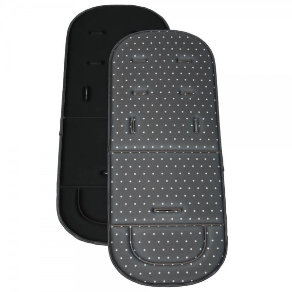 Bebestars Στρώμα καροτσιού Polka Dots Dark Grey (208-186) Bebestars Στρώμα καροτσιού Polka Dots Dark Grey (208-186)