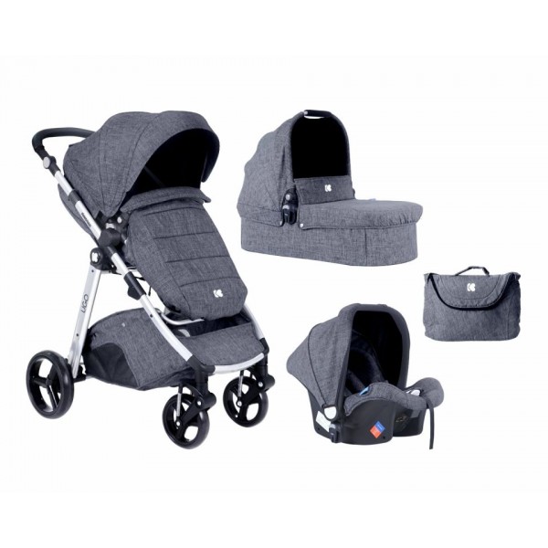 Kikka Boo Καρότσι Ugo 3 σε 1 Dark Grey Melanze 2020 (31001010143) Kikka Boo Καρότσι Ugo 3 σε 1 Dark Grey Melanze 2020 (31001010143)