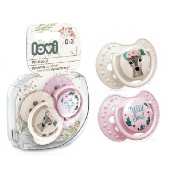 Lovi Dynamic Ορθοδοντική Πιπίλα Σιλικόνης Wild Soul Girl 0-3m 2τμχ (22/882) Lovi Dynamic Ορθοδοντική Πιπίλα Σιλικόνης Wild Soul Girl 0-3m 2τμχ (22/882)