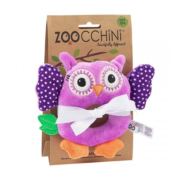 Zoocchini  Κουδουνίστρα Buddy Κουκουβάγια  (ZOO4002) Zoocchini  Κουδουνίστρα Buddy Κουκουβάγια  (ZOO4002)