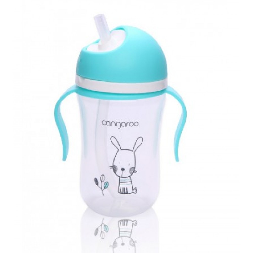 Εκπαιδευτικό κύπελλο με καλαμάκι 300ml Bunny Blue Cangaroo (103647) Εκπαιδευτικό κύπελλο με καλαμάκι 300ml Bunny Blue Cangaroo (103647)