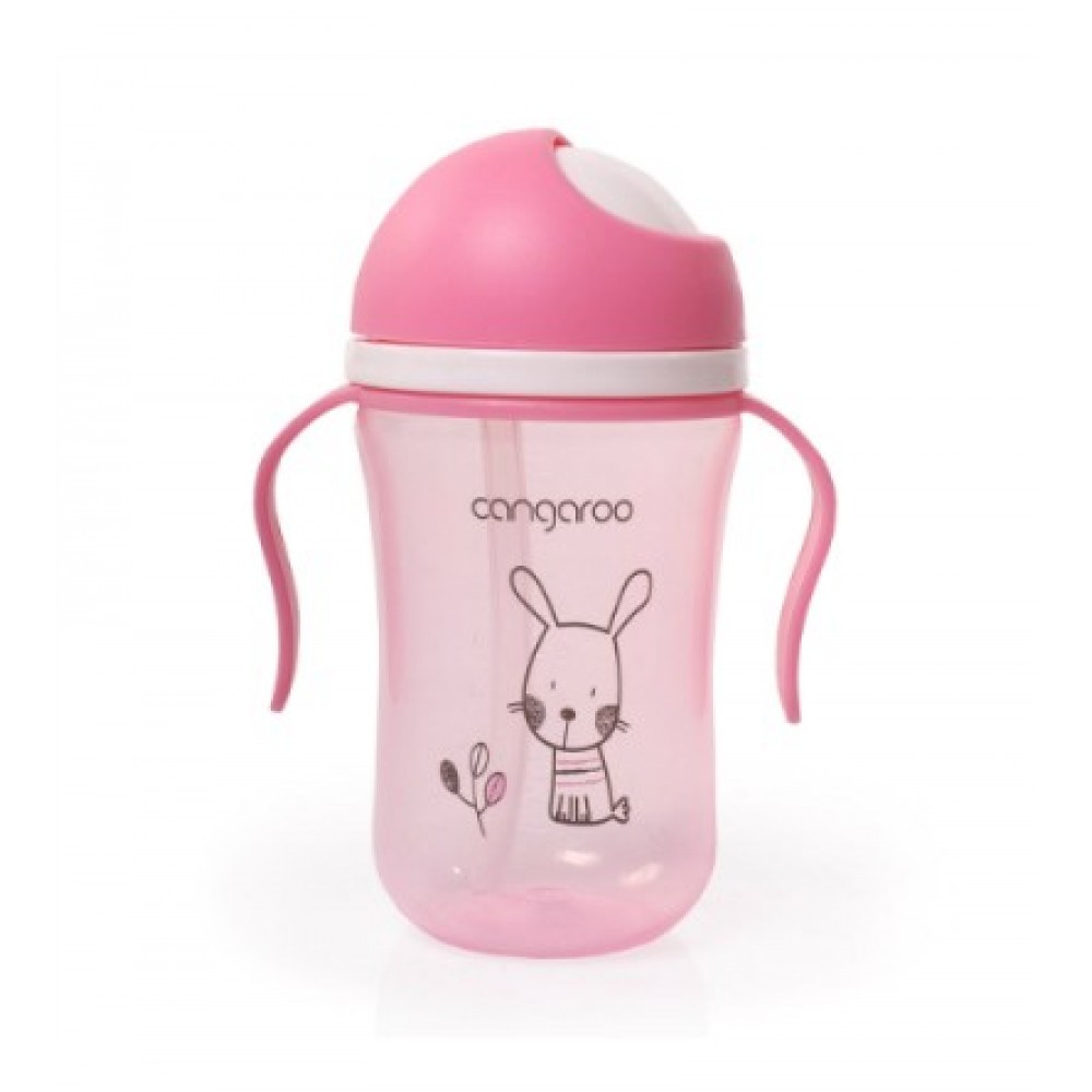 Εκπαιδευτικό κύπελλο με καλαμάκι 300ml Bunny Pink Cangaroo (106617) Εκπαιδευτικό κύπελλο με καλαμάκι 300ml Bunny Pink Cangaroo (106617)