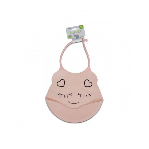 Cangaroo Σαλιάρα Σιλικόνης  Με Τσέπη Pink (3800146266110)  Cangaroo Σαλιάρα Σιλικόνης  Με Τσέπη Pink (3800146266110)