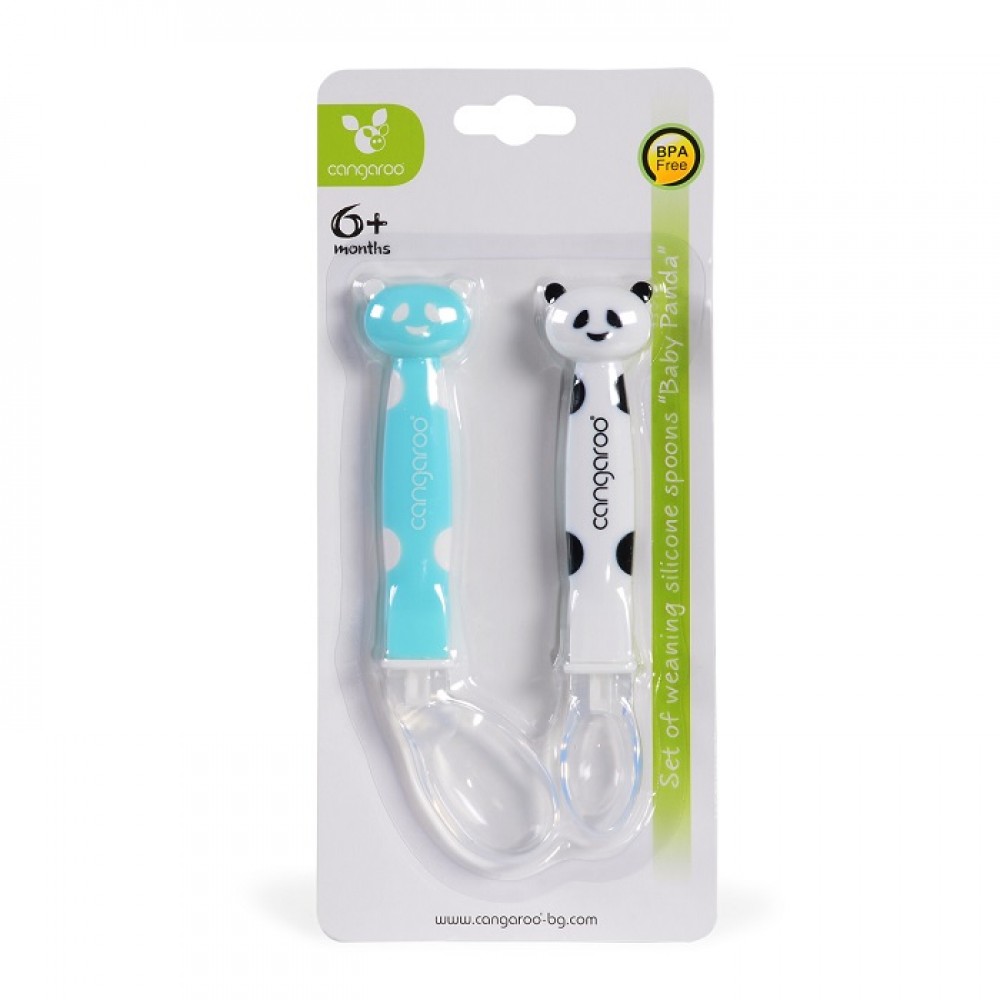 Baby Panda Βρεφικό Σετ 2 Κουτάλια Σιλικόνης Blue Cangaroo (104540) Baby Panda Βρεφικό Σετ 2 Κουτάλια Σιλικόνης Blue Cangaroo (104540)